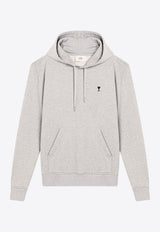 AMI PARIS Ami De Coeur Hooded Sweatshirt Gray HSW764730/R_AMI-0951