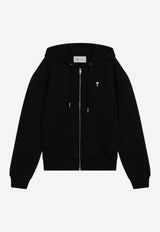 AMI PARIS Ami De Coeur Zip-Up Sweatshirt Black HSW765730/S_AMI-045