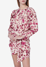 Isabel Marant Zarga Printed Silk Blouse Multicolor HT0012FAD1J11I/S_ISAMA-40PK