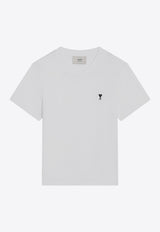 AMI PARIS Ami De Coeur Crewneck T-shirt White HTS346724/R_AMI-100