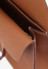 Halzan 25 in Gold Swift Leather with Palladium Hardware