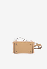 Mini Lindy II in Poussiere Swift Leather with Electrum Hardware