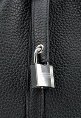 Picotin Lock 18 in Black Taurillon Clemence with Palladium Hardware