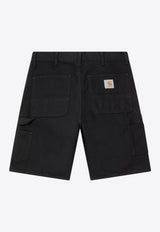 Carhartt Wip Single Knee Bermuda Shorts Black I027942CO/Q_CARH-8902