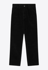 Carhartt Wip Single Knee Velvet Pants Black I028627CO/P_CARH-8902