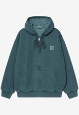 Carhartt Wip Vista Zip-Up Hooded Sweatshirt Green I029524CO/R_CARH-0AUGD
