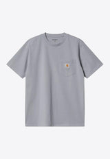 Carhartt Wip Logo Pocket Crewneck T-shirt Gray I030434CO/R_CARH-1NK