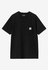 Carhartt Wip Logo Patch Pocket T-shirt Black I030434CO/S_CARH-89XX