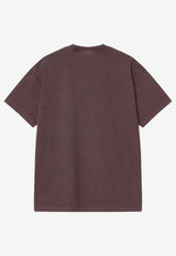 Carhartt Wip Vista Logo T-shirt Brown I030780CO/R_CARH-33HGD