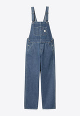 Carhartt Wip Logo Patch Bib Denim Dungarees Blue I031250DE_CARH-0106