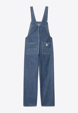 Carhartt Wip Logo Patch Bib Denim Dungarees Blue I031250DE_CARH-0106