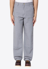 Carhartt Wip Double Knee Straight Chino Pants Gray I031501CO/Q_CARH-2LR0232