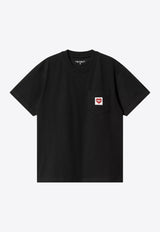 Carhartt Wip Pocket Heart Patch T-shirt Black I032128CO/R_CARH-1V2XX