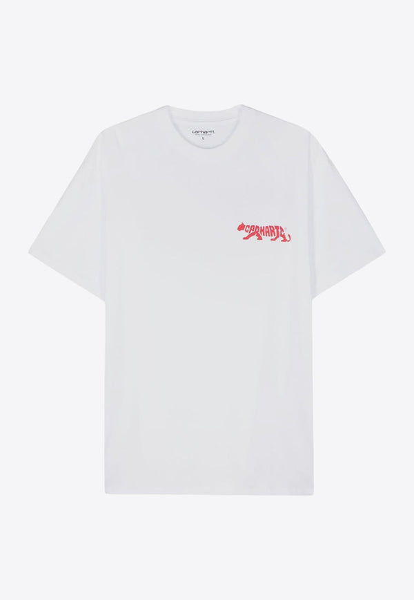 Carhartt Wip Rocky Print Short-Sleeved T-shirt I033258WHITE