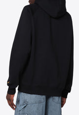 Carhartt Wip Chase Logo Hooded Sweatshirt Black I033661CO/R_CARH-00F