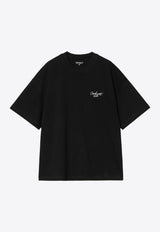 Carhartt Wip Signature Script T-shirt Black I033828CO/Q_CARH-0D2XX