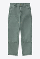 Carhartt Wip Double Knee Straight Pants Gray I034796CO/Q_CARH-2M24O