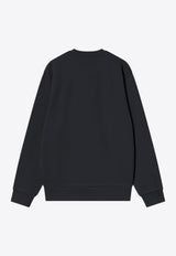 Carhartt Wip Hudson Logo Washed Sweatshirt Black I035186CO/R_CARH-89