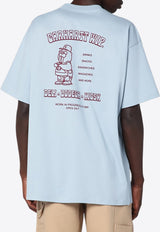 Carhartt Wip Sandwich Printed T-shirt Light Blue I035230CO/R_CARH-0N1