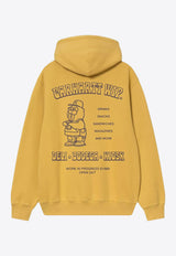 Carhartt Wip Sandwich Logo Print Hooded Sweatshirt Yellow I035277CO_CARH-36C