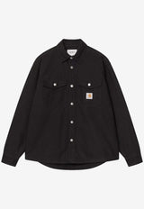 Carhartt Wip Selby Logo Buttoned Shirt Black I035305CO/R_CARH-89XX