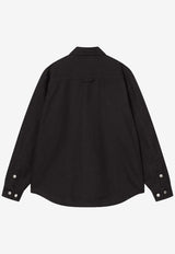 Carhartt Wip Selby Logo Buttoned Shirt Black I035305CO/R_CARH-89XX