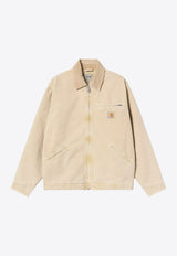 Carhartt Wip OG Detroit Zip-Up Denim Jacket Beige I035555CO_CARH-0ME