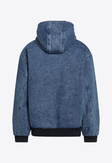 Carhartt Wip OG Active Denim Zip-Up Hooded Sweatshirt Denim I035966DE/R_CARH-3FZ12