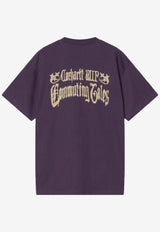 Carhartt Wip Commuting Tales Printed T-shirt Purple I036010CO/S_CARH-889XX
