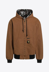 Carhartt Wip OG Active Zip-Up Hooded Sweatshirt Brown I036412CO/R_CARH-3GK02
