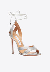 Aquazzura Ari 105 Leather Sandals IARHIGS0-SPL-CCC Silver