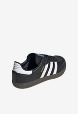 Adidas Kids Boys Samba OG Leather Sneakers Black IE3678_BLACK