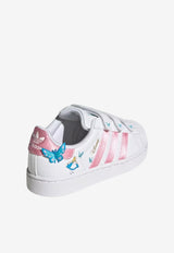 Girls Disney Superstar II Leather Sneakers