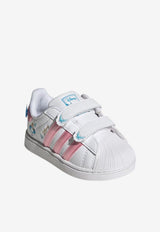 Adidas Kids Baby Girls Disney Superstar II Leather Sneakers White IH1743_WHITE