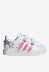 Adidas Kids Baby Girls Disney Superstar II Leather Sneakers White IH1743_WHITE