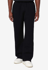 Represent Initial Straight-Leg Track Pants Black INM4672CO/R_REPRE-001
