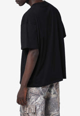 Represent Initial Crewneck T-shirt Black INM4742CO/S_REPRE-001