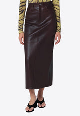 Leather Midi Skirt