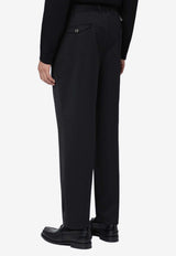 Santaniello Tailored Straight-Leg Pants Black IRNOE2968/R_SANTA-99