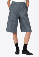 Jil Sander Silk and Wool-Blend Bermuda Shorts Gray J02KA0353J55079_JILSA-070