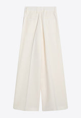 Jil Sander Pleated Wide-Leg Pants White J03KA0292J65005/Q_JILSA-105