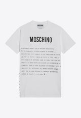 Moschino Printed Logo T-shirt White J07010541/Q_MOSCH-1001