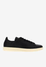Tom Ford Warwick Leather Low-Top Sneakers Black J1507-LCL045L 3NW02