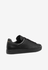Tom Ford Warwick Leather Low-Top Sneakers Black J1507-LCL045L NNP