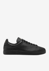 Tom Ford Warwick Leather Low-Top Sneakers Black J1507-LCL045L NNP