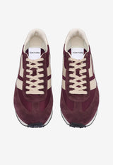 Tom Ford Mick Suede Low-Top Sneakers Wine J1511-LCL116N 3RN07