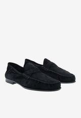 Tom Ford Suede Loafers with Twisted-Straps Black J1528-LCL534N NAA