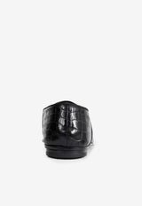 Tom Ford Steven Croc-Embossed Leather Loafers Black J1587-LCL533N NAA