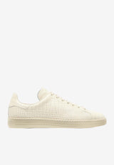 Tom Ford Warwick Croc-Embossed Leather Sneakers White J1591-LCL529L WWQ