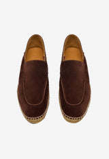 Tom Ford Finn Suede Espadrilles Brown J1593-LCL123N EEI